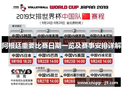 阿根廷重要比赛日期一览及赛事安排详解